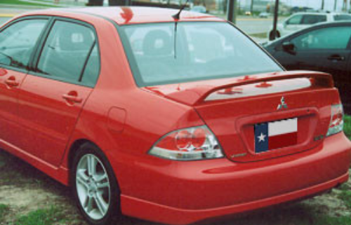 DAR Spoilers - Mitsubishi Lancer Ralliart DAR Spoilers OEM Look 3 Post Wing w/ Light ABS-527