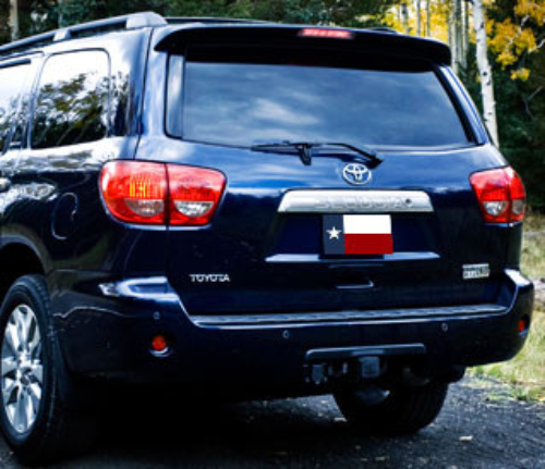 DAR Spoilers - Toyota Sequoia DAR Spoilers OEM Look Roof Wing w/ Light ABS-718