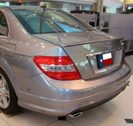 DAR Spoilers - Mercedes C-Class Sedan DAR Spoilers OEM Look Trunk Lip Wing w/o Light ABS-724