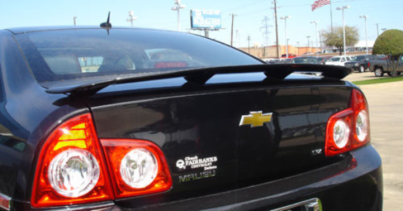 DAR Spoilers - Chevrolet Malibu DAR Spoilers Custom 3 Post Wing w/o Light ABS-726