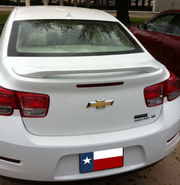 DAR Spoilers - Chevrolet Malibu DAR Spoilers Custom 3 Post Wing w/o Light ABS-763