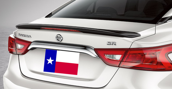 DAR Spoilers - Nissan Maxima (Lg) DAR Spoilers OEM Look Trunk Lip Wing w/ Light ABS-790