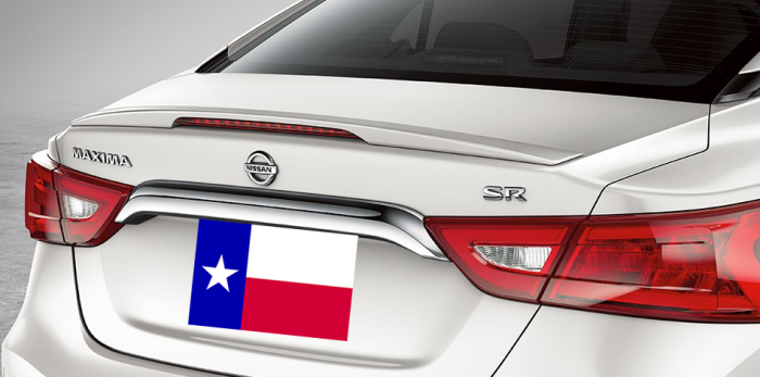 DAR Spoilers - Nissan Maxima (Sm) DAR Spoilers OEM Look Trunk Lip Wing w/ Light ABS-791