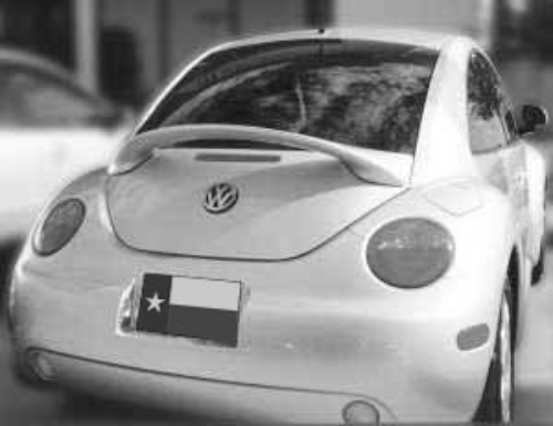 DAR Spoilers - Volkswagen Beetle DAR Spoilers Custom 3 Post Wing w/o Light FG-016