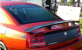 DAR Spoilers - Dodge Charger Daytona Hemi R/T DAR Spoilers OEM Look 3 Post Wing w/o Light FG-032