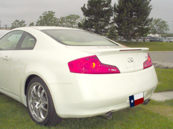 DAR Spoilers - Infiniti G35 Coupe DAR Spoilers OEM Look Flush Wing w/ Light FG-035