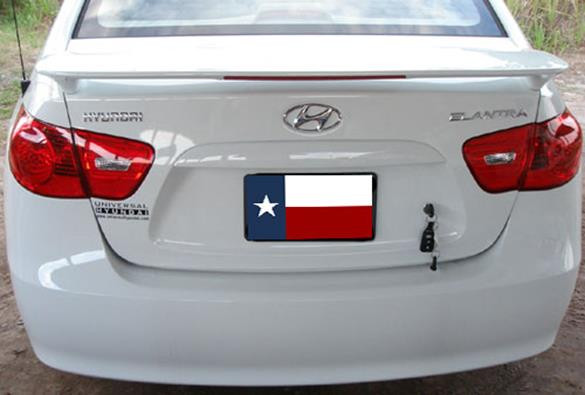 DAR Spoilers - Hyundai Elantra DAR Spoilers Custom 3 Post Wing w/ Light FG-080