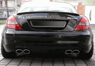 DAR Spoilers - Mercedes SLK DAR Spoilers OEM Look Trunk Lip Wing w/o Light FG-206