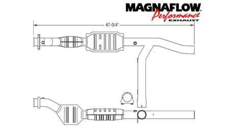 MagnaFlow - MagnaFlow Direct Fit Catalytic Converter - 23345