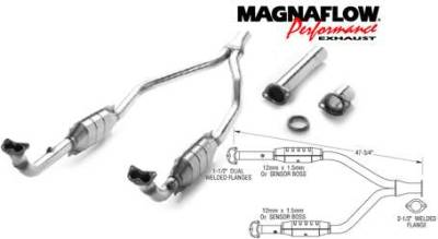 MagnaFlow - MagnaFlow Direct Fit Y-Pipe Catalytic Converter - 23821