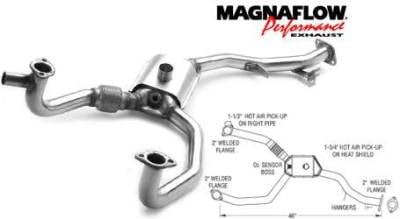 MagnaFlow - MagnaFlow Direct Fit Front Catalytic Converter - 23866