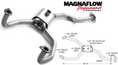 MagnaFlow - MagnaFlow Direct Fit Front Catalytic Converter - 23869