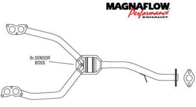MagnaFlow - MagnaFlow Direct Fit Front Catalytic Converter - 23875