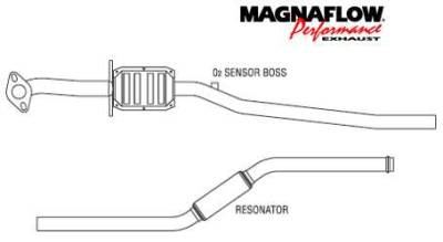 MagnaFlow - MagnaFlow Direct Fit Catalytic Converter - 23898