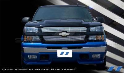 SES Trim - Chevrolet Avalanche SES Trim Billet Grille - 304 Chrome Plated Stainless Steel - CG101