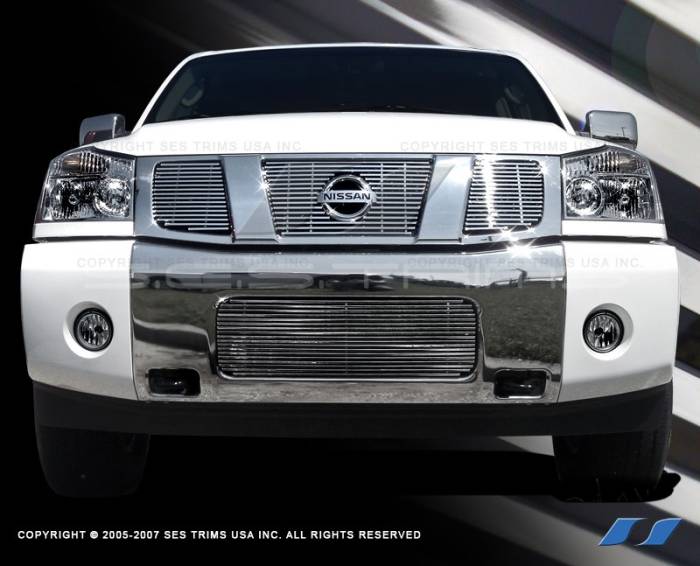 SES Trim - Nissan Armada SES Trim Billet Grille - 304 Chrome Plated Stainless Steel - CG106A