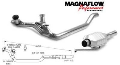 MagnaFlow - MagnaFlow Direct Fit Front & Rear Catalytic Converter - 93302