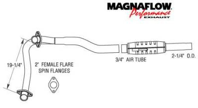 MagnaFlow - MagnaFlow Direct Fit Front & Rear Catalytic Converter - 93306