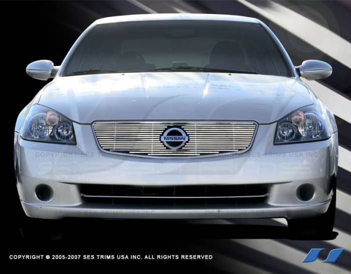 SES Trim - Nissan Altima SES Trim Billet Grille - 304 Chrome Plated Stainless Steel - CG110
