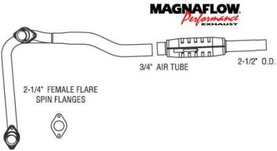 MagnaFlow - MagnaFlow Direct Fit Front & Rear Catalytic Converter - 93314