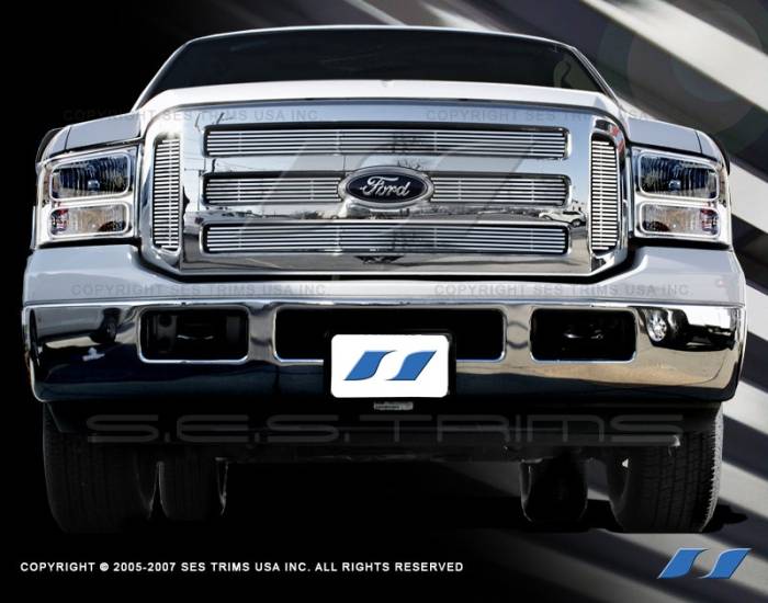 SES Trim - Ford F250 SES Trim Billet Grille - 304 Chrome Plated Stainless Steel - CG113