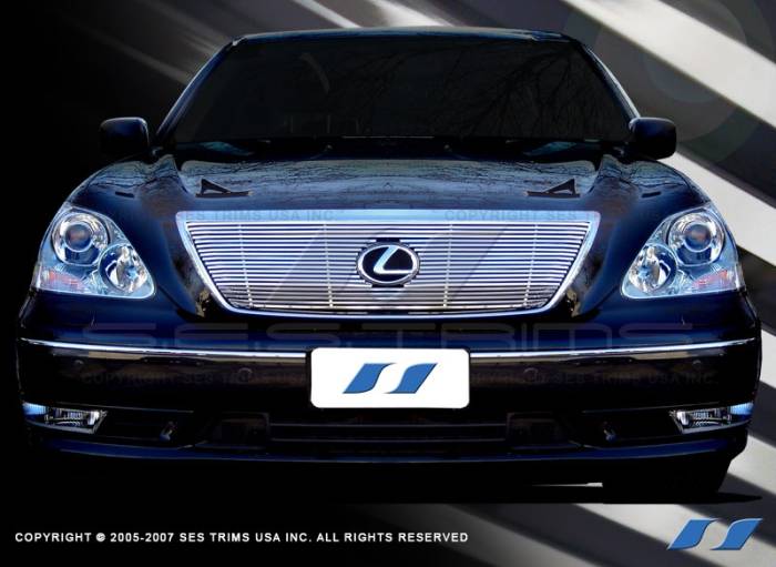 SES Trim - Lexus LS SES Trim Billet Grille - 304 Chrome Plated Stainless Steel - CG115