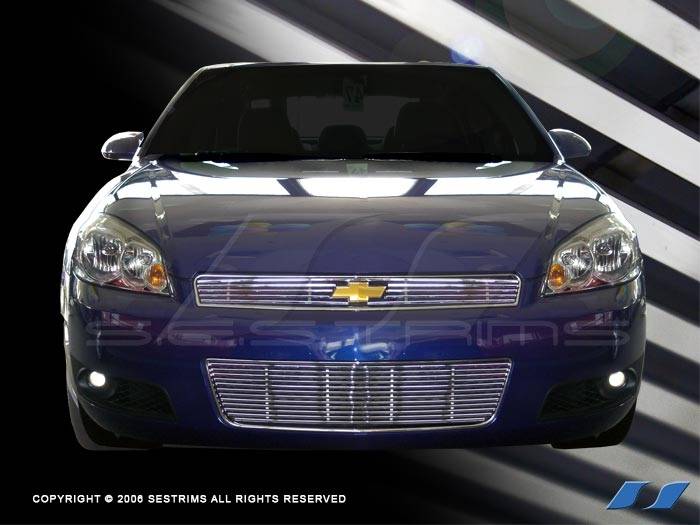 SES Trim - Chevrolet Impala SES Trim Billet Grille - 304 Chrome Plated Stainless Steel - Top & Bottom - CG143