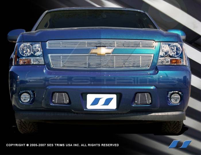 SES Trim - Chevrolet Suburban SES Trim Billet Grille - 304 Chrome Plated Stainless Steel - Bottom - CG145B