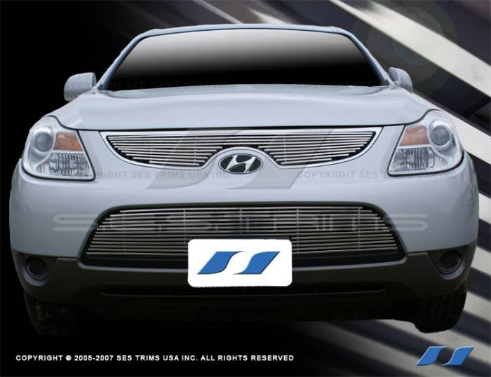 SES Trim - Hyundai Veracruz SES Trim Billet Grille - 304 Chrome Plated Stainless Steel - CG162A-B