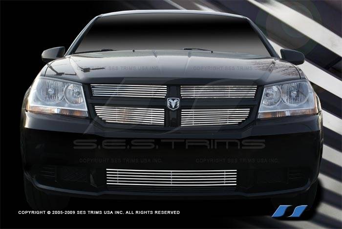 SES Trim - Dodge Avenger SES Trim Billet Grille - 304 Chrome Plated Stainless Steel - CG167