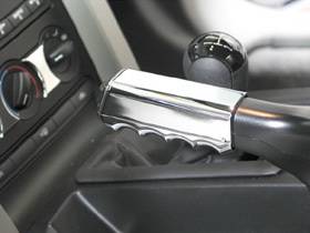 PirateMFG - Ford Mustang Pirate Chrome Billet E-Brake Cover - Each - MU0000SC