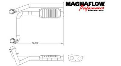 MagnaFlow - MagnaFlow Direct Fit Front Catalytic Converter - 95470