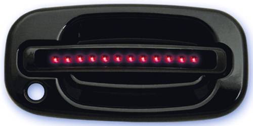 In Pro Carwear - Cadillac Escalade IPCW LED Door Handle - Front - Black - Both Sides with Key Hole - 1 Pair - CLR99B18F