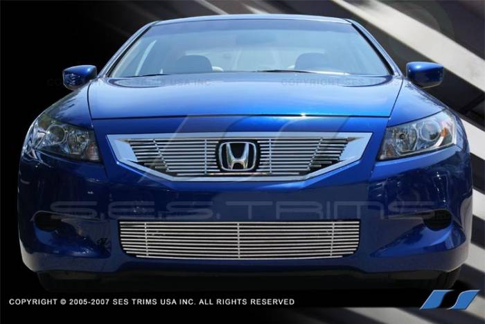 SES Trim - Honda Accord 2DR SES Trim Billet Grille - 304 Chrome Plated Stainless Steel - CG190