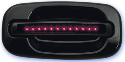 In Pro Carwear - Cadillac Escalade IPCW LED Door Handle - Rear - Black without Key Hole - 1 Pair - CLR99B18R