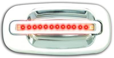In Pro Carwear - Cadillac Escalade IPCW LED Door Handle - Front - Chrome - Right Side without Key Hole - 1 Pair - CLR99C18F1