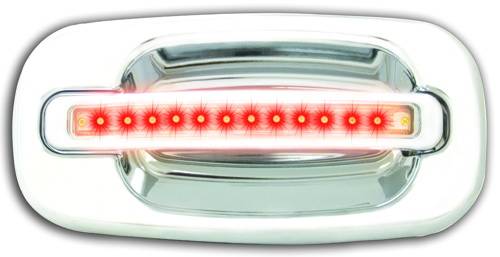 In Pro Carwear - GMC Yukon IPCW LED Door Handle - Rear - Chrome without Key Hole - 1 Pair - CLR99C18R