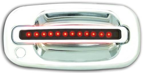 In Pro Carwear - Chevrolet Suburban IPCW LED Door Handle - Front - Chrome - Both Sides with Key Hole - 1 Pair - CLR99S18F