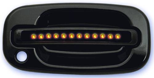 In Pro Carwear - Chevrolet Suburban IPCW LED Door Handle - Front - Black - Both Sides with Key Hole - 1 Pair - CLY99B18F