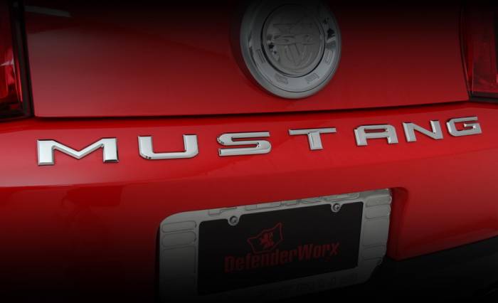 Defenderworx - Ford Mustang Defenderworx Letters - Pair - Chrome - 900722