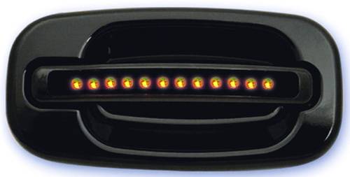 In Pro Carwear - Cadillac Escalade IPCW LED Door Handle - Rear - Black without Key Hole - 1 Pair - CLY99B18R