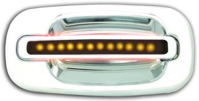 In Pro Carwear - Chevrolet Avalanche IPCW LED Door Handle - Front - Chrome - Right Side without Key Hole - 1 Pair - CLY99S18F1