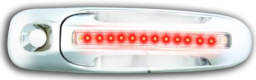 In Pro Carwear - Dodge Ram IPCW LED Door Handle - Front - Chrome - Both Sides with Key Hole - 1 Pair - DLR02C04F