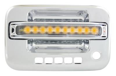 In Pro Carwear - Ford F250 IPCW LED Door Handle - Front - Chrome - Right Side without Key Hole - 1 Pair - FLA04CF1