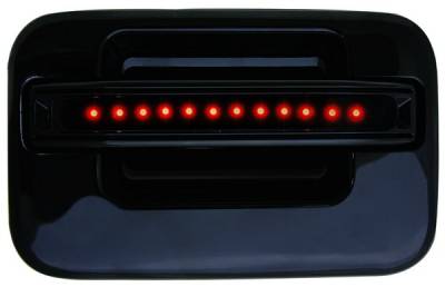 In Pro Carwear - Ford F150 IPCW LED Door Handle - Rear - Black without Key Hole - 1 Pair - FLR04BR