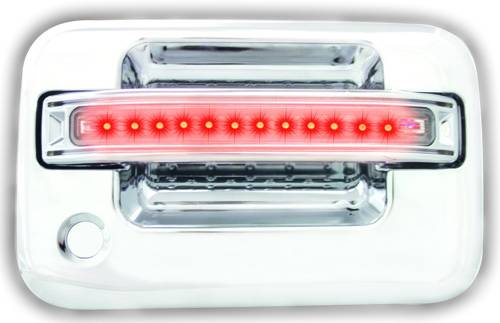 In Pro Carwear - Ford F250 IPCW LED Door Handle - Front - Chrome - Both Sides with Key Hole - 1 Pair - FLR04CF