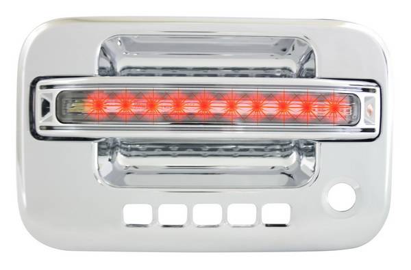 In Pro Carwear - Ford F250 IPCW LED Door Handle - Front - Chrome - Right Side without Key Hole - 1 Pair - FLR04CF1