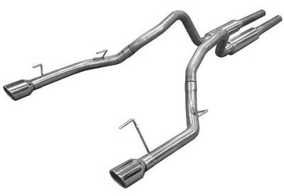 Pypes - Ford Mustang Pypes 409 Stainless Steel Mid-Muffler Catback with Polished 304 Tips - 20019