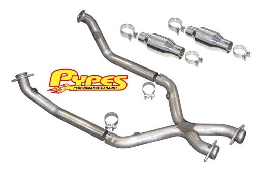Pypes - Ford Mustang Pypes 409 Stainless Steel Catted X-pipe - 20039