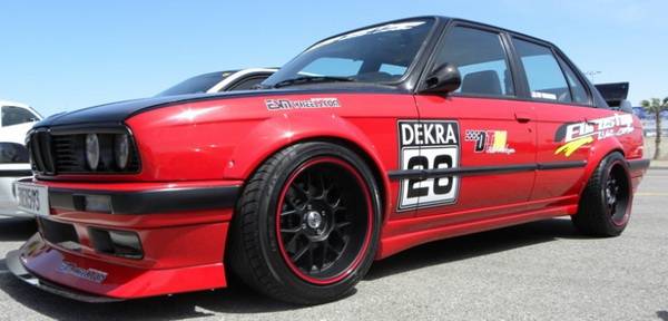 DTM Fiberwerkz - BMW 3 Series DTM Fiberwerkz Rivet On Style Fender Flares - E30-RIVET-ON